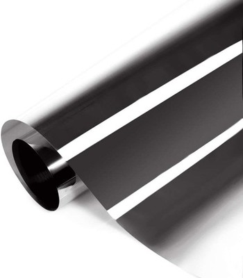 Heat Blocking Window Film, Way Mirror Reflective Glass Tint Non-Adhesive Stat...