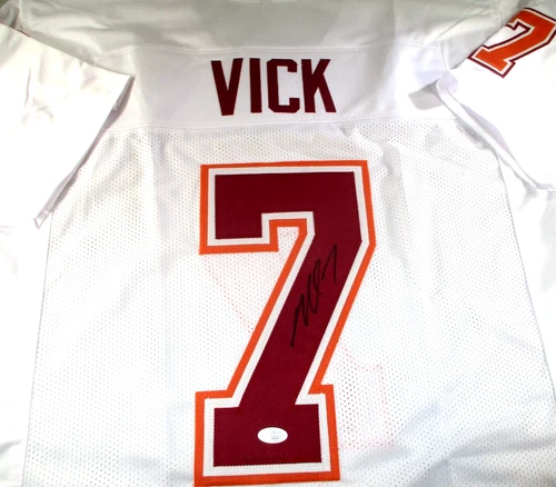 Michael Vick / Autographed Virginia Tech Hokies Custom Football Jersey / JSA
