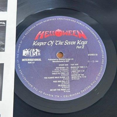 Helloween – Keeper Of The Seven Keys Part II LP 1988 Gatefold EEC
