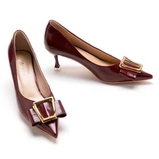 Pumps Shoes Women | Kitten Heels | Low Heel | Dress Shoes for Women | Pointed...