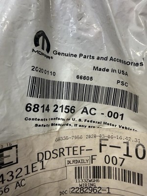 Electrical Relay Package, New, Mopar