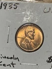 1935 P Lincoln Cent Penny - BU RED! MS+++++++