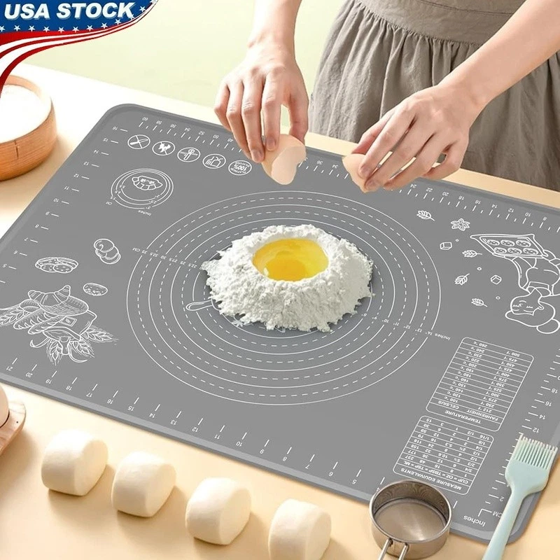 Durable Food Grade Silicone Pastry Mat Non Stick Anti Slip Baking Tool New
Opens in a new window or