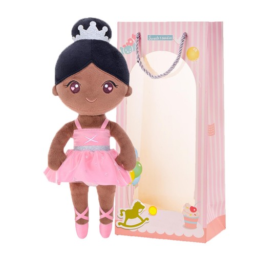 Gloveleya Ballet Dolls Baby Girl Gifts Plush African American Ballerina Doll ...