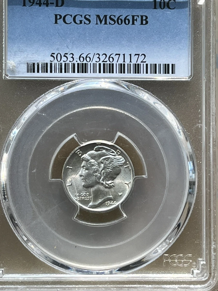 MS 66 Graded 1944 Year Mercury Dimes (1916-1945) for sale | eBay
