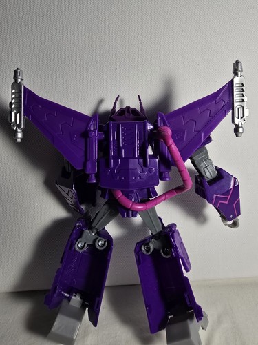 Transformers Alpha Shockwave 9" Toy Figurine Purple Flight Mode - Picture 4 of 7