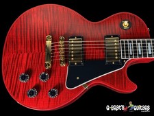 2026 GIBSON LES PAUL CUSTOM CUSTOM SHOP 3A FLAME TOP CHAMBERED ~ RED WIDOW