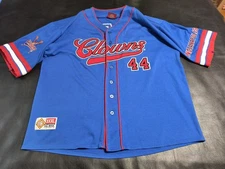 INDIANAPOLIS CLOWNS Official NLBM Jersey #44 Sz XXXL BIG BOY HEADGEAR Authentic