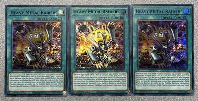 Heavy Metal Raiders LDS1-EN077 (x3) Blue Green Ultra Rare 1st Edition NM