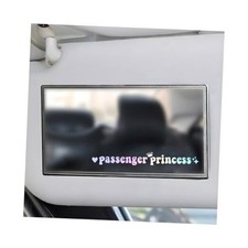 Passenger Princess Sticker, Cute Stickers for Car Window Short Colorful Laser