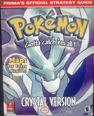 EGUIDE Gameboy Color POKEMON CRYSTAL VERSION Prima's Official Strategy Guide See