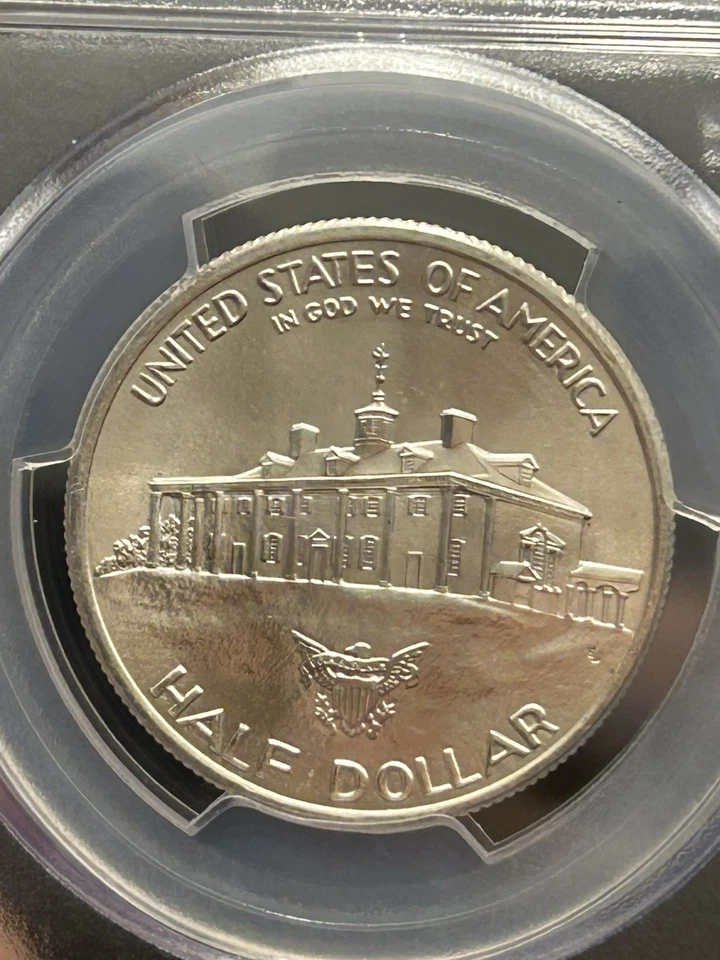 1982 D Silver 50C George Washington Commemorative PCGS MS69 | - Image 2 of 4