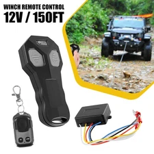 1/2set Vehicle Winch Car Wireless Control Remote Transmitter Receiver 150ft Easy