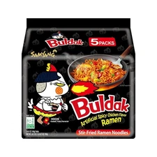Samyang Buldak Spicy Ramen, Hot Chicken Ramen, Korean Stir-Fried Instant Noodle,