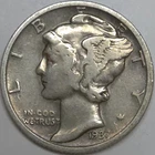 1937-S Mercury Dime - F/VF (Lot#1)
