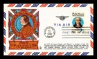 Dr Jim Stamps 40c Airmail Philip Mazzei First Day Issue Hand Painted Cachet