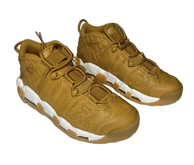 DX3375-700] Womens Nike Air More Uptempo Quilted Wheat Gum