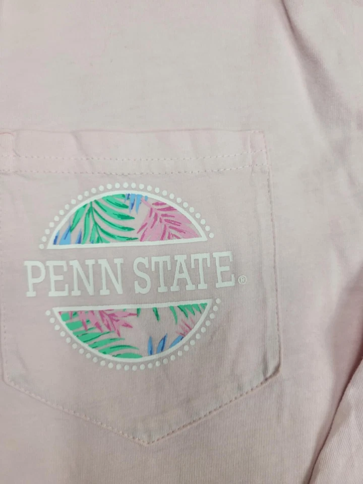 Penn State University Nittany Lions Long Sleeve Shirt Women's Size Medium Pink - Image 3 of 4