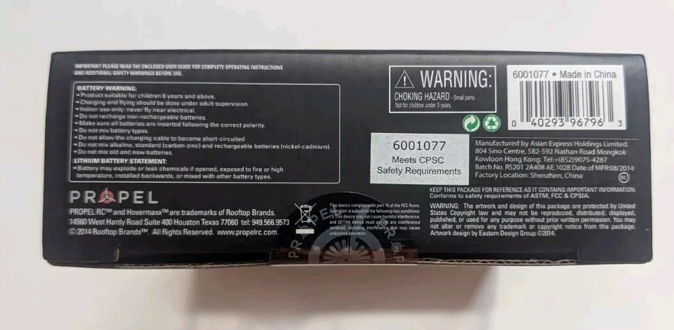 Propel Hovermaxx Blue Remote Control UFO 6 Colored LED Lights Indoor - Image 4 of 4