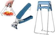 2 Gripper Clips Holder Tongs For Cooking Pots Pans Kitchen Gadget Accessories