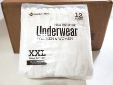 48 ct XXL Member's Mark Total Protection Adult Underwear Briefs Men/Women (4x12)