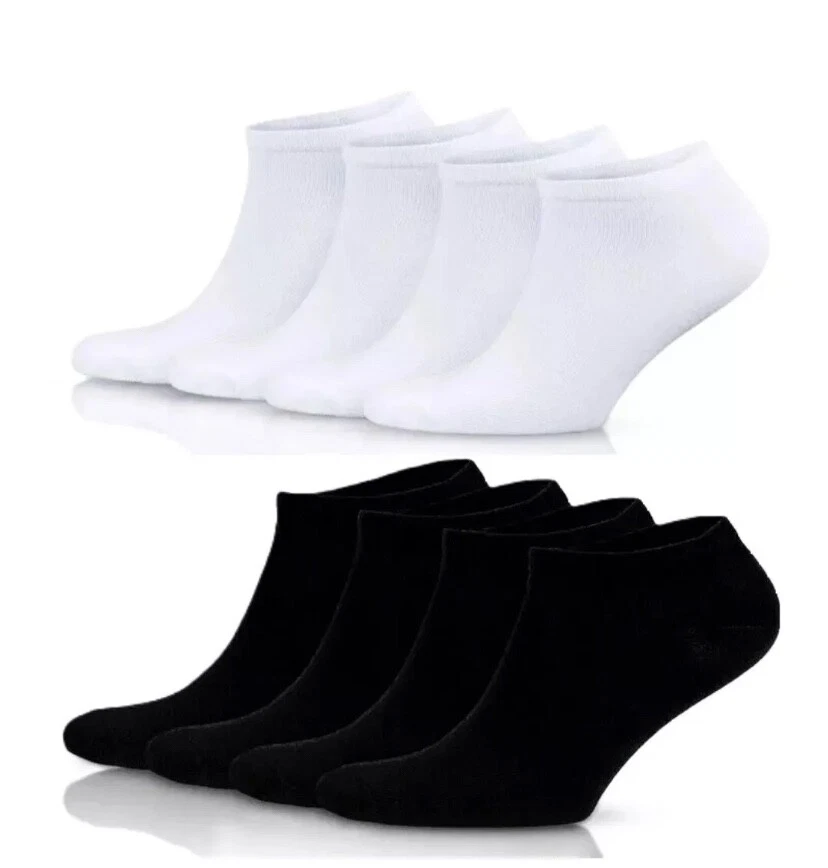 Men stripes Trainer Liner Ankle Socks Invisible Cotton Low Cut Sports Socks Lot - Image 3 of 4