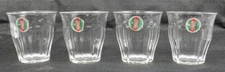 4 Vintage Duralex Picardie Rocks Old Fashion Juice Glasses w/ Paper Label France