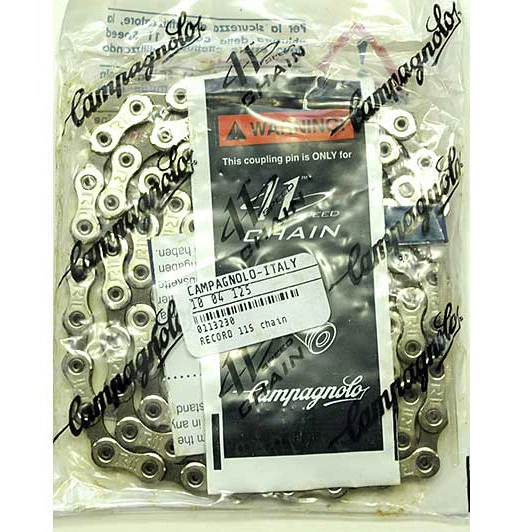 NUEVO Campagnolo RECORD ULTRA Estrecho 11 Velocidades Cadena y Pin Ajuste Coro: CN11-RE1 Foto 2 de 4
