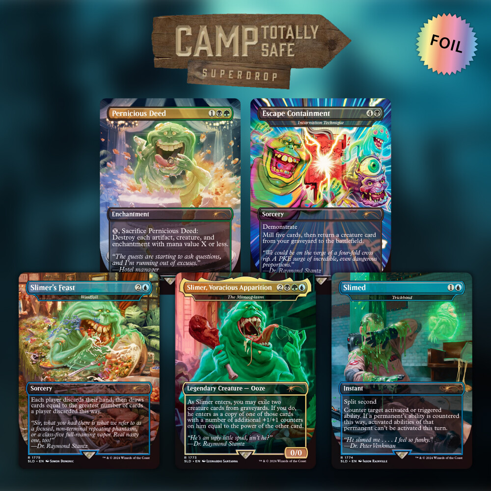 マジック：ザ・ギャザリング mtg Secret Lair Ghostbusters Slimer Foil MTG Secret Lair x Ghostbusters: Slimer - Rainbow Foil | eBay