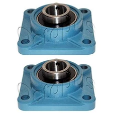 2 Pcs UCF 215-48 Self-align 4 Bolt Flange Pillow Block Bearing 3 inch