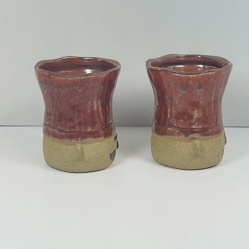 Takahashi Le Chef Becher Kaffeetasse Steingut Keramik Hut Schnurrbart handbemalt - Bild 2 von 11