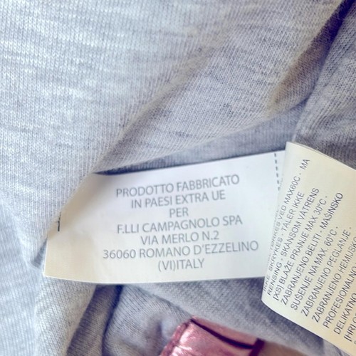 Melby by F. LLI Campagnolo Anni Metallic Pink Gray Hooded Girls Jacket Size 14 ! - Picture 9 of 13