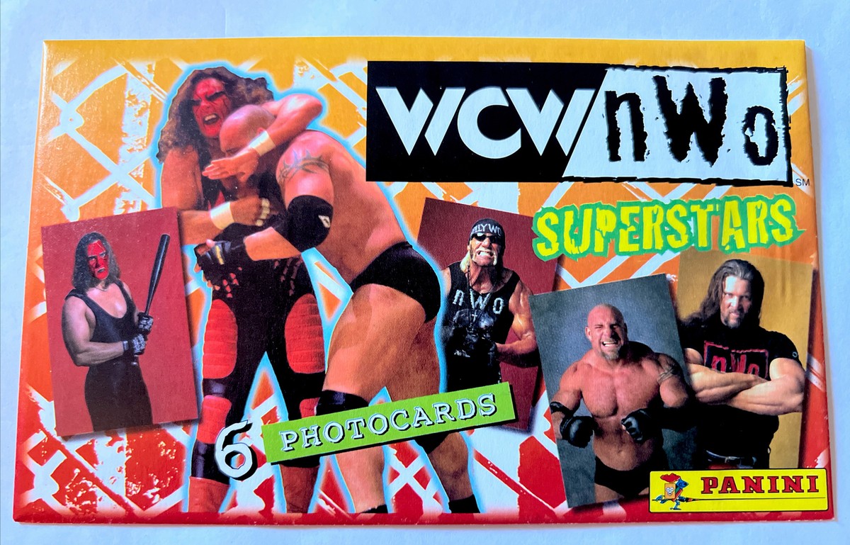 WCWフォトカードセット 1X New Vintage 1998 PANINI WCW/NWO SUPERSTARS SEALED PACK OF