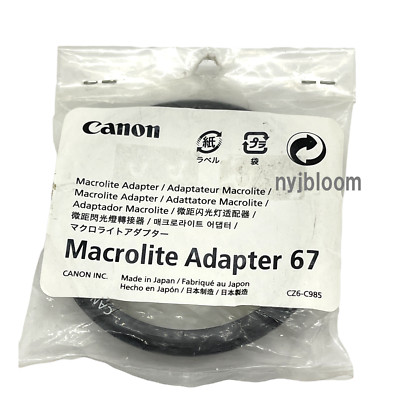 CANON Macrolite Adapter 67 for EF100/f2.8L IS USM MacroLens on MR-14EXII MT-24EX