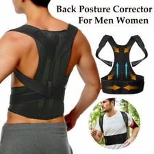 Medical Scoliosis Posture Corrector Spine Back Support Shoulder Brace Belt USA