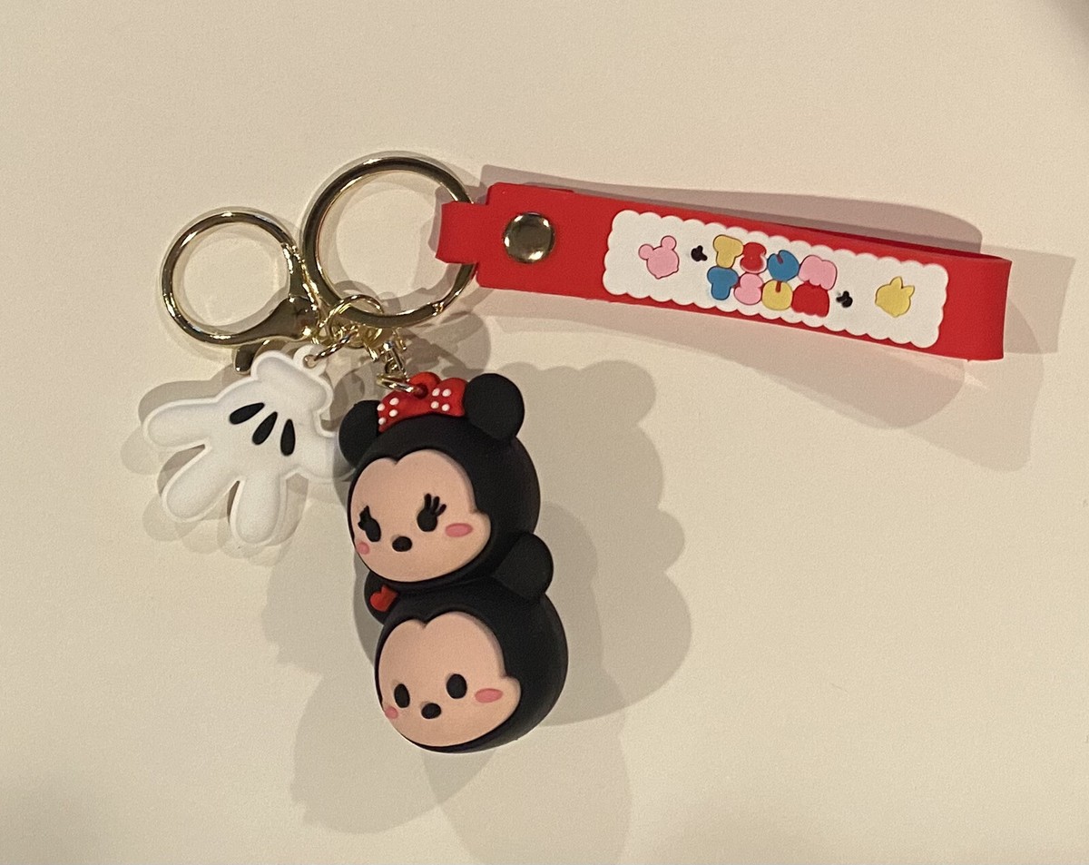 Disney MICKEY MINNIE MOUSE TSUM TSUM Figure KEY CHAIN KEY RING KEYCHAIN  NEW!!