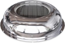 10.8 Solar Powered Roof Vent Exhaust Stainless Steel Fan For Rv Boat 12cfm