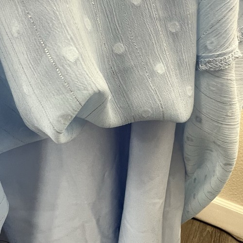 superdown revolve bree swiss dot short sleeve mini dress light blue sz XS - Picture 6 of 7