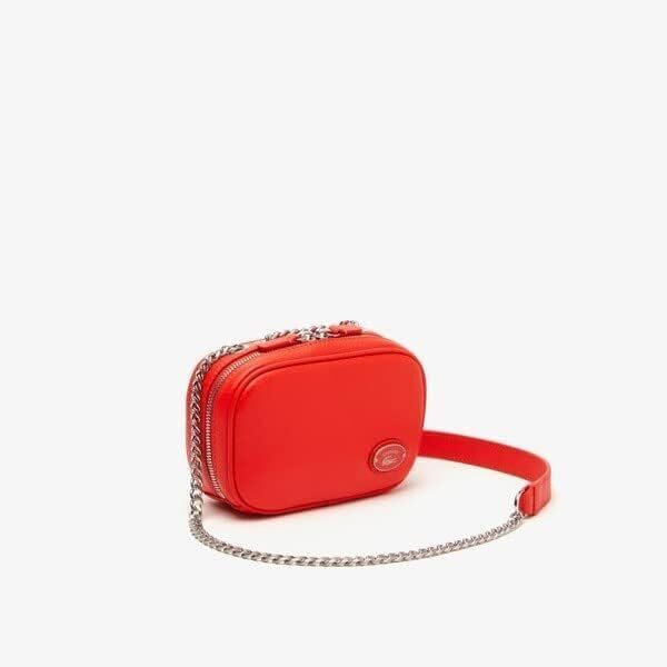 Lacoste] Origin Croco Top Grain Leather Square Shoulder Bag