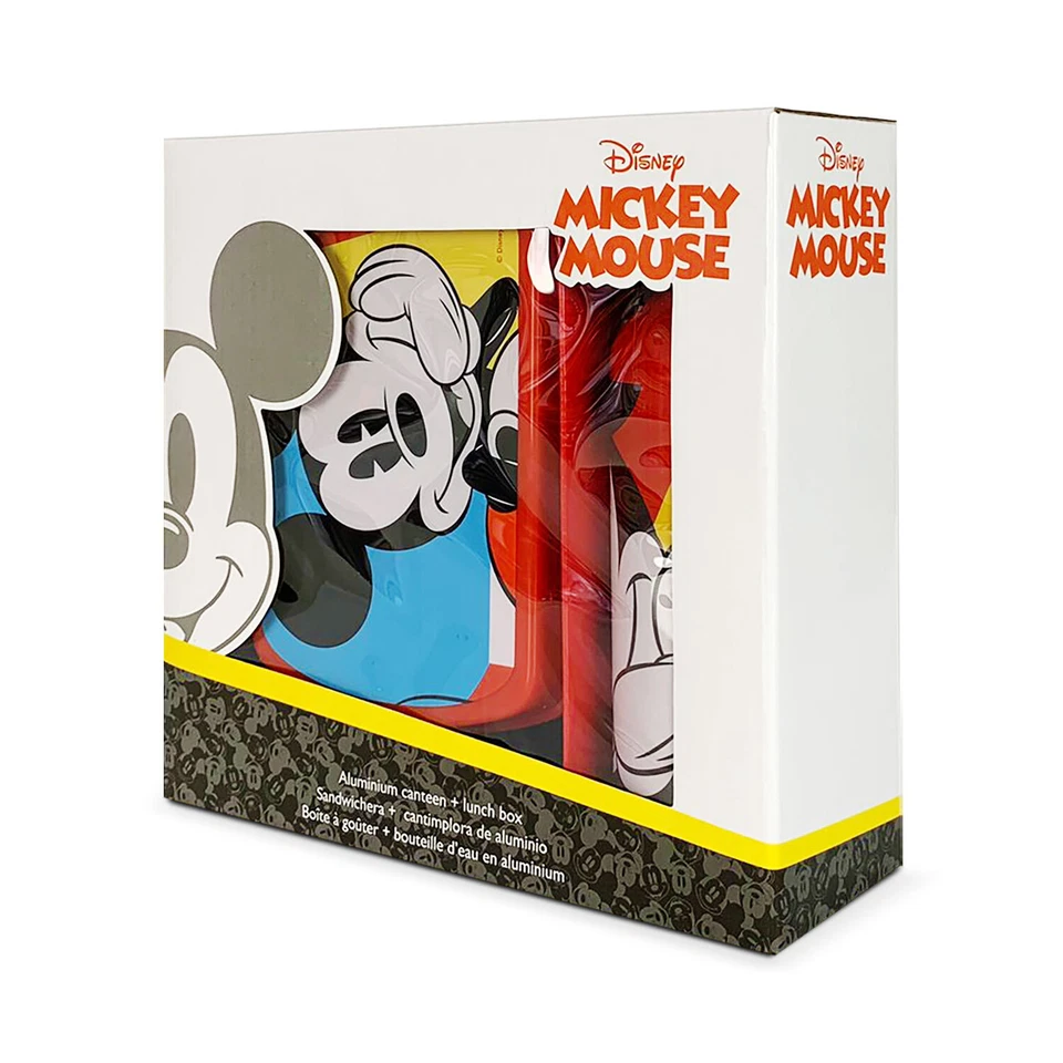 Set pranzo 2 pezzi Disney Mickey Mouse borraccia 500ml e portapranzo 5387 - Immagine 4 di 4