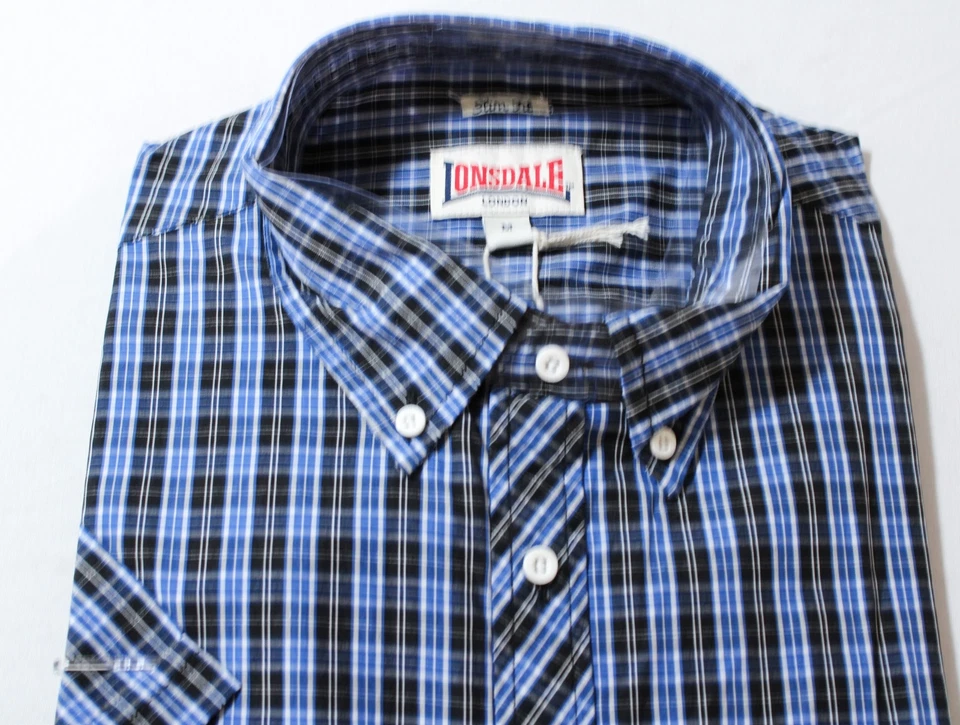 Lonsdale London Men's Short Sleeve Brixworth Shirt WR4 Multicolor Medium NWT - Image 2 of 3