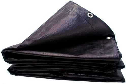 10' x 10' negro resistente lonas impermeables cubierta de piscina sombra barco - Imagen 2 de 5