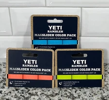 Yeti Magslider 3 Pack's of 3 Coral/Chartreuse/Reef Blue  Limited Edition- RARE