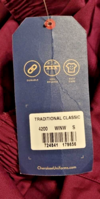 オーダー専用 Women's Cherokee Burgundy Cargo Scrub Pants Size S New w/ Tags | eBay