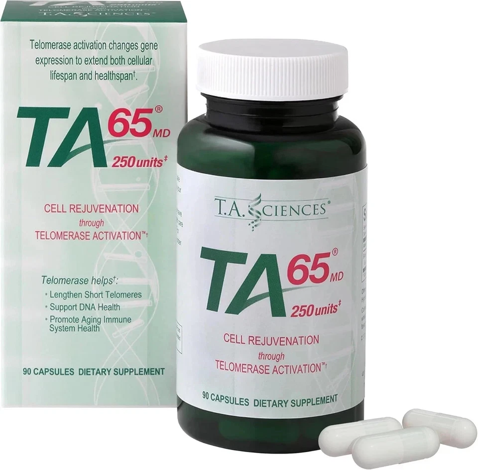 TA-65 Telomere Activation Rejuvenation Supplement, DNA Repair, Stem Cell 90 Caps - Image 1 of 4