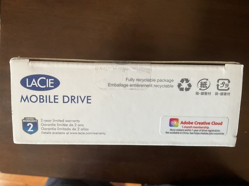 LaCie Mobile Drive 5TB External Portable USB-C Hard Drive Brand New Sealed - Picture 3 of 7