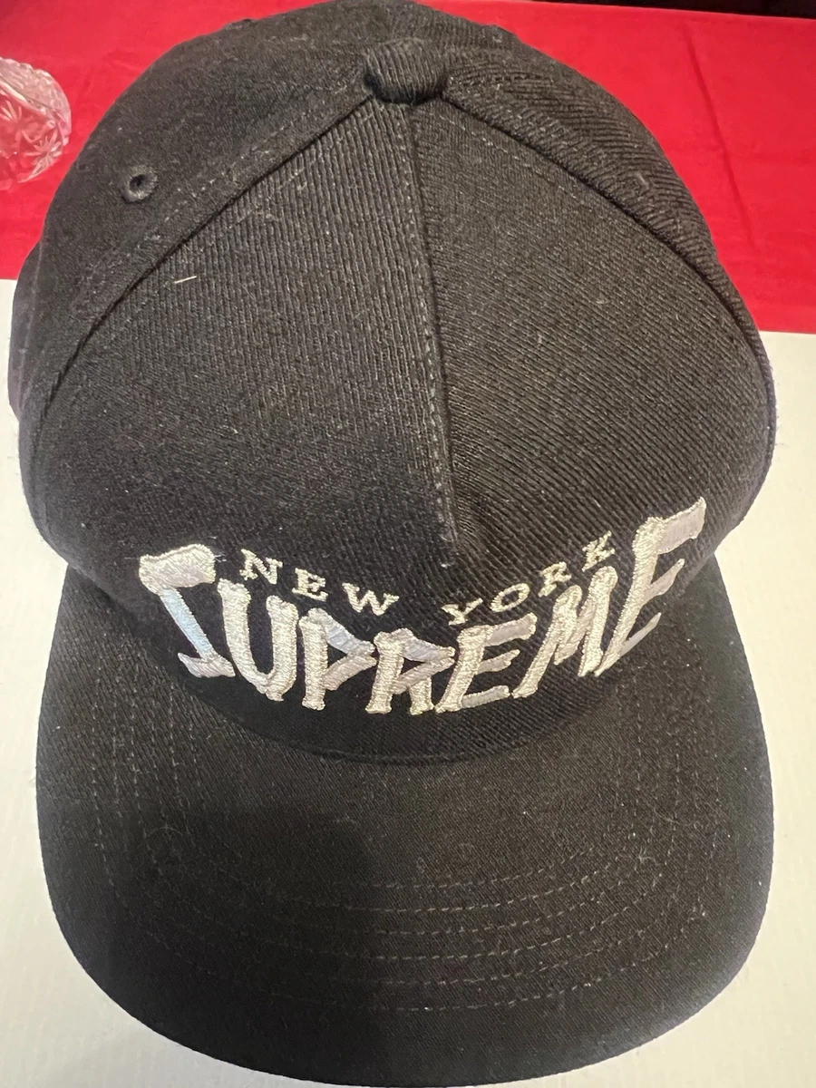 帽子 Supreme black cap Supreme 黑色可调节帽子男士| eBay