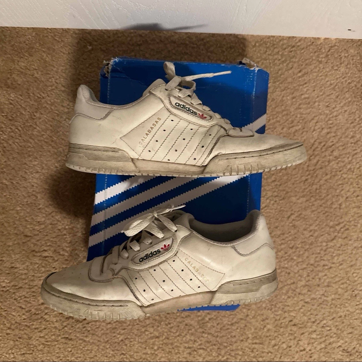 adidas gazelle silver green womens adidas Yeezy Powerphase Calabasas Core White main image 0