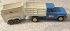 Vintage 1960’s Tonka Stables Jeep Pickup Truck And Horse Trailer Good Condition