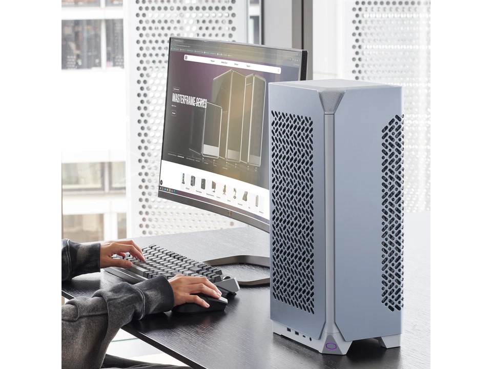 Cooler Master NCORE 100 Air White ITX  Small Form Tower Case, 3 Slot GPU, - Image 4 of 4